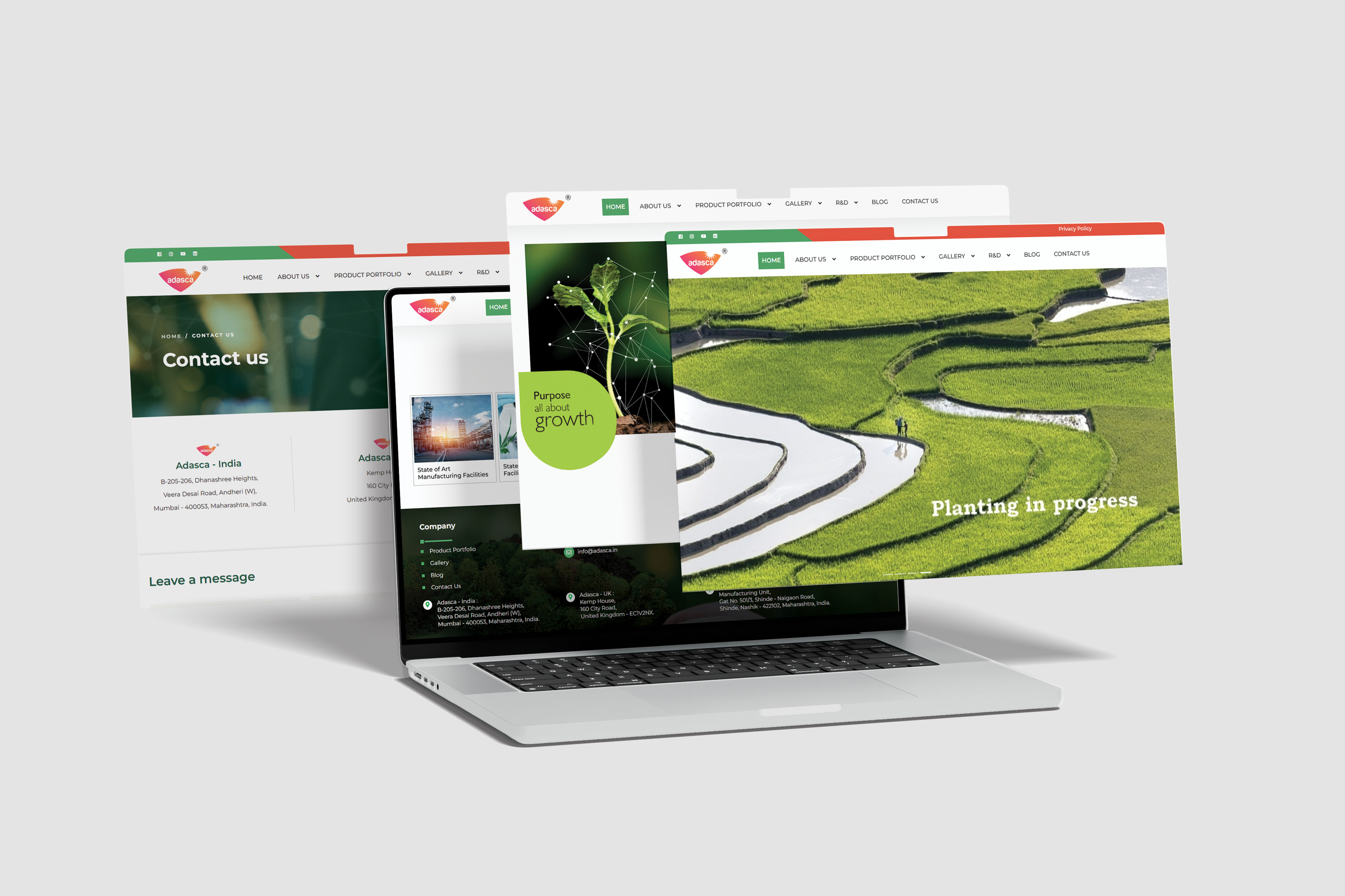 Agriculture Website Design and Development 